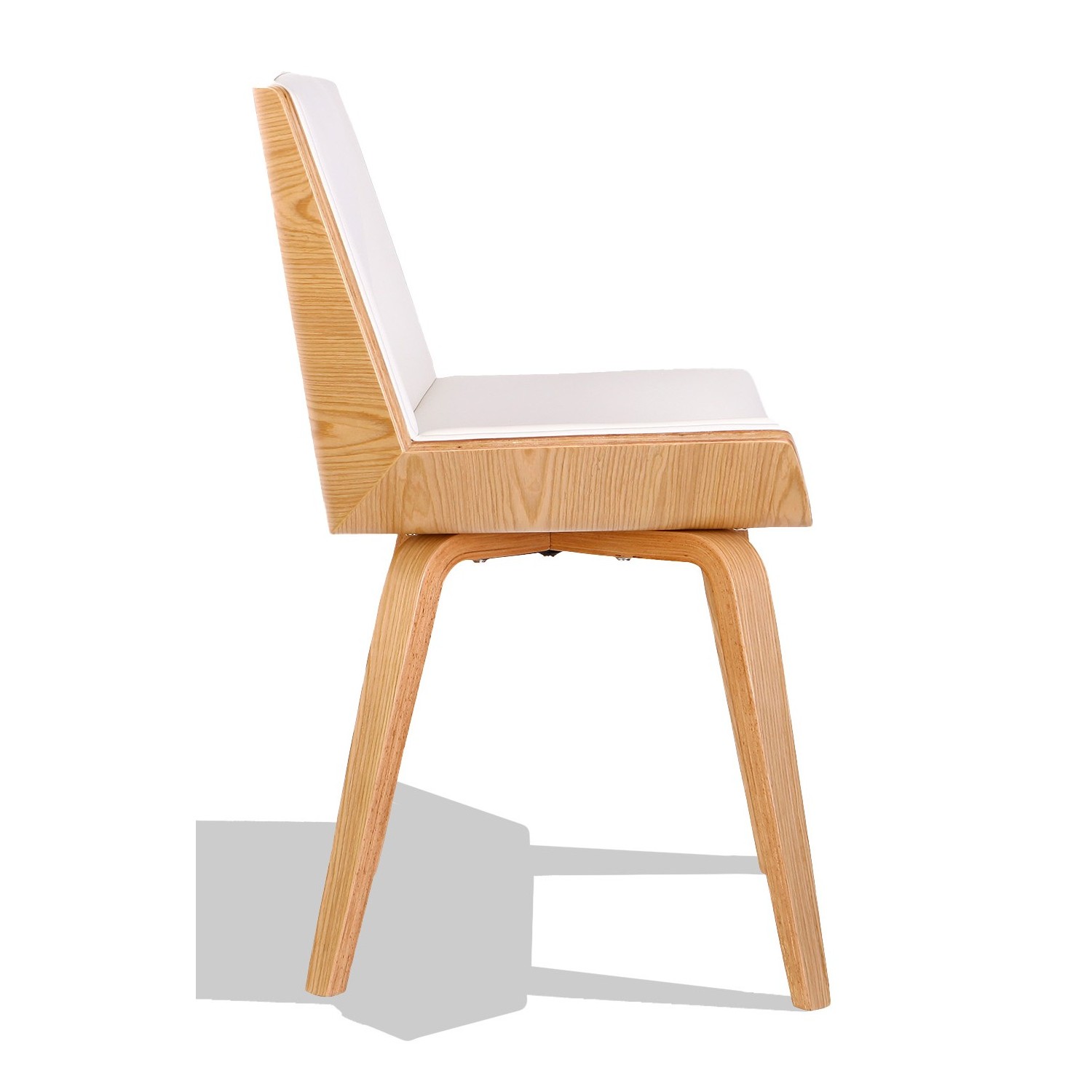 Nordic Plywood S stol med kudde i konstläder och lönnträ
