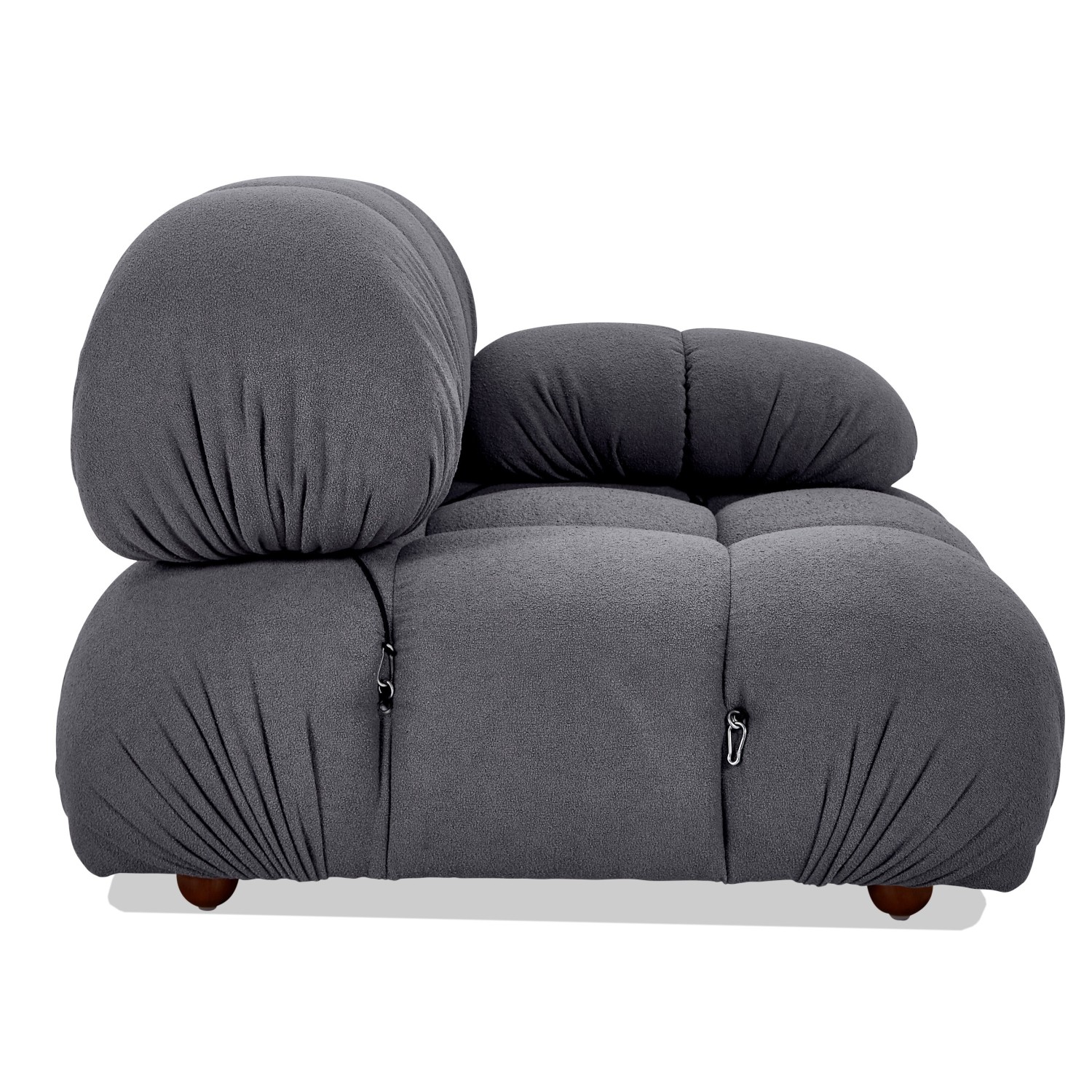 Canapé modulable 2 pièces Laurel avec accoudoirs