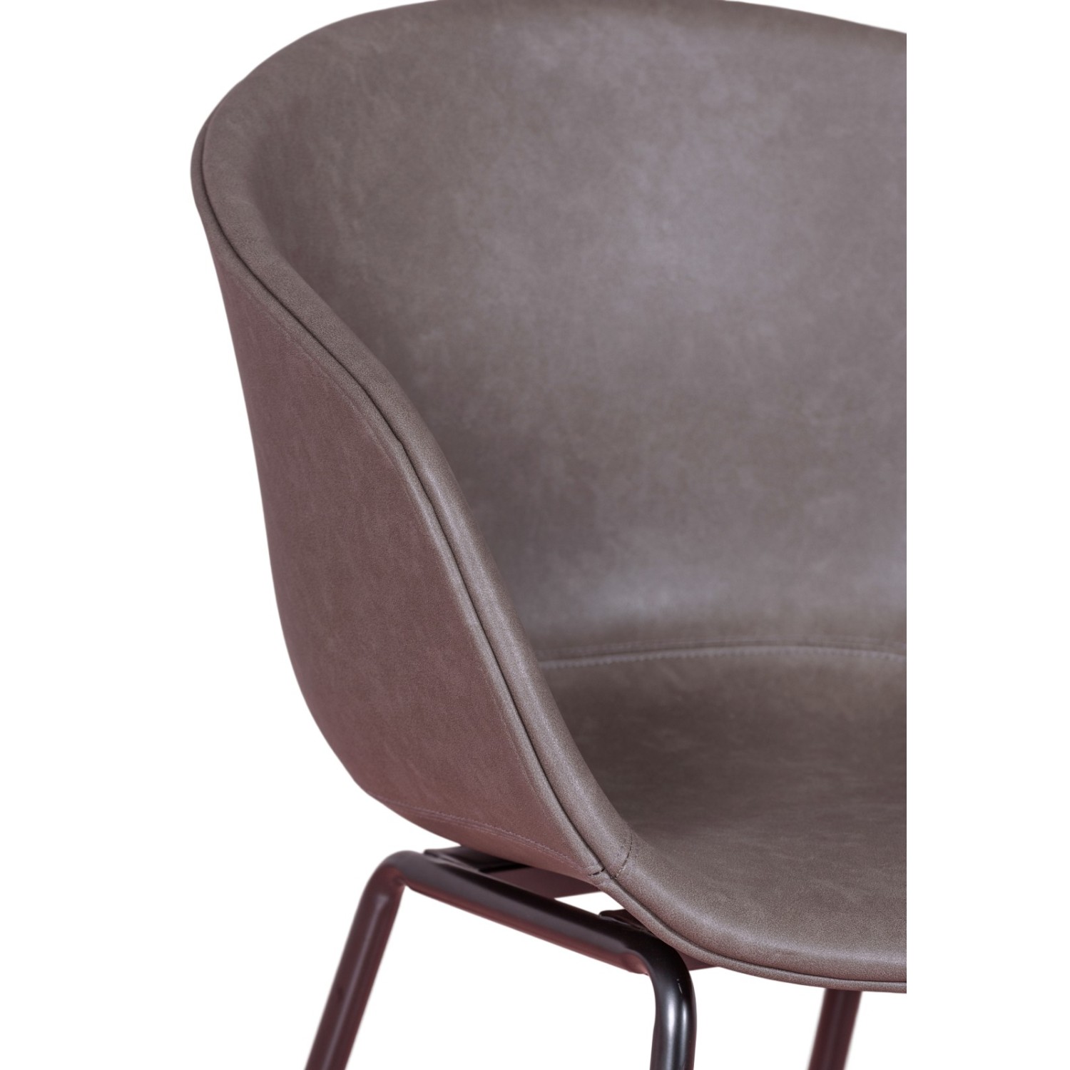 Sedia imbottita Denver in similpelle