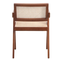 Replica Chandigarh Stuhl mit Armlehnen von Designer Pierre Jeanneret 