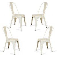 PAKIET 4 KRZESŁA BISTRO MATOWE